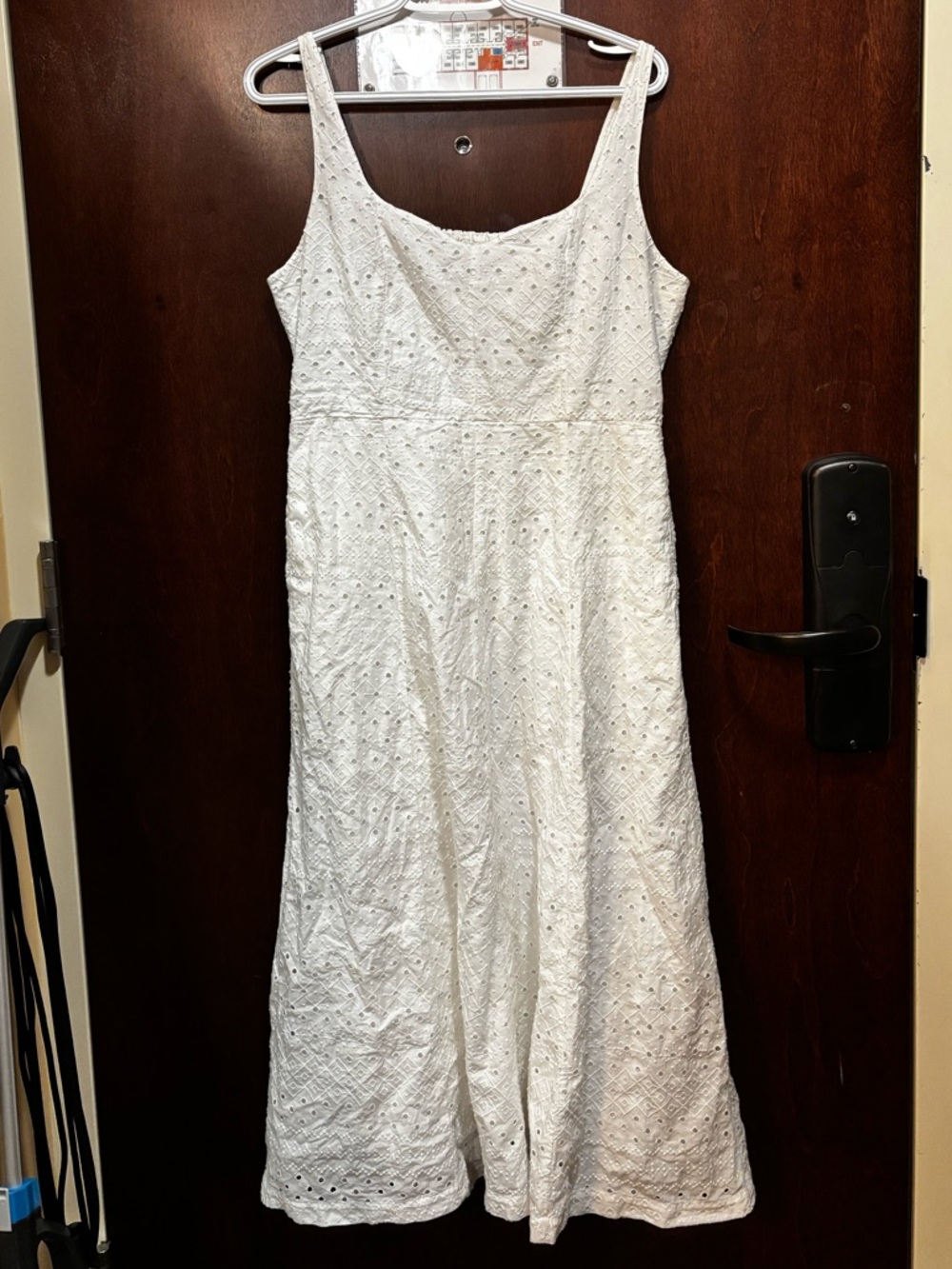 Old Navy White Eyelet Sleeveless Summer Dress